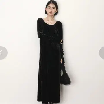 2차 모임 드레스 경사용 드레스 벨로아 원피스