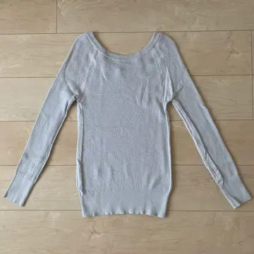 JOHN SMEDLEY 리브 편직 긴팔 니트