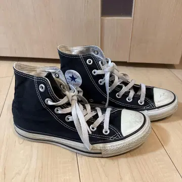 Converse 블랙 하이컷 스니커즈