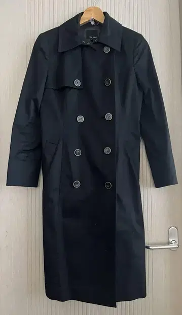 1EINS SCHRITT 아인슈리트 블랙 트렌치코트