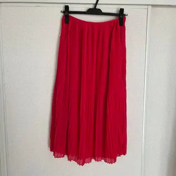 Pineapple Tokyo 플리츠 스커트 빨간색