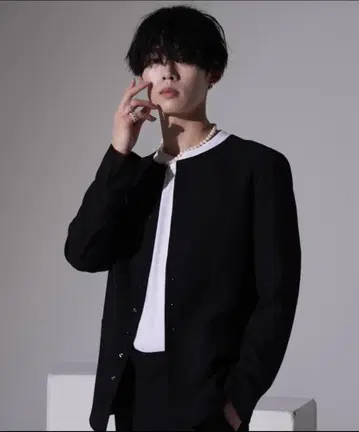 [컨디션 최상] AROUND FLAVA 나폴레옹 자켓 블랙 / M 사이즈