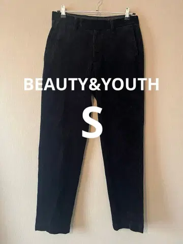 BEAUTY&YOUTH 유나이티드 애로우즈 블랙 코듀로이 팬츠 S