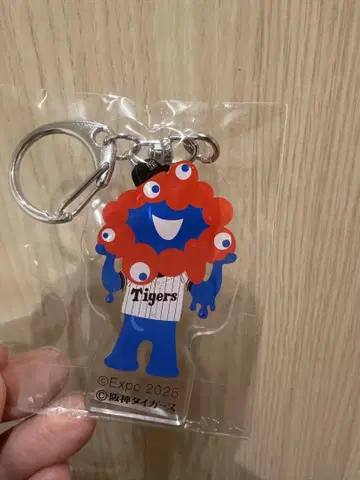 먀쿠먀쿠 한신 타이거즈 콜라보 아크릴 키링