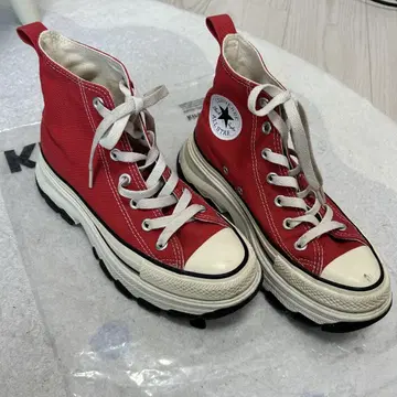 CONVERSE 트랙 웨이브 하이컷 레드 24cm