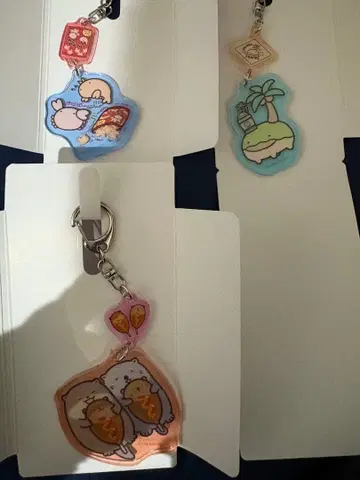 무엇이든 생명체 2연 아크릴 키링 3개