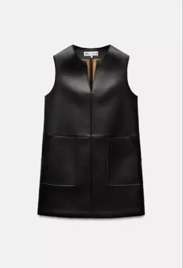 ZARA ZW COLLECTION 가죽풍 숏 원피스