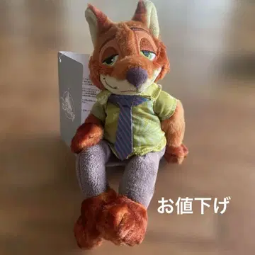 재가격 인하 [ 주토피아 ] 닉 와일드 봉제 인형 키링