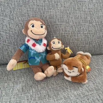 호기심 많은 조지 봉제 인형 세트