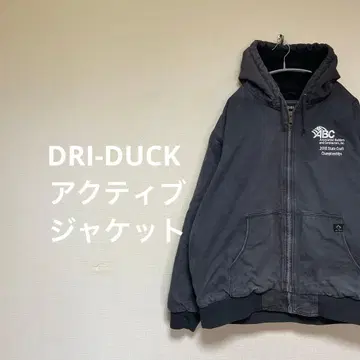 DRI DUCK 액티브 자켓 후드티 그레이 덕
