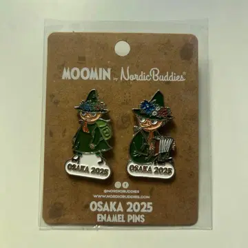 오사카 간사이 만박 북유럽관 스너프킨 핀 배지 EXPO2025 만박