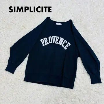 SIMPLICITE 심플리시떼 칼리지 로고 맨투맨 트레이닝복