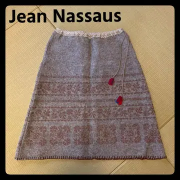 JEAN NASSAUS 진 나소스 니트 스커트 무릎 기장 사이즈 3