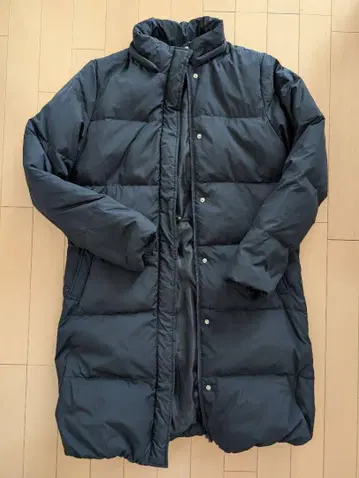 다운 코트 네이비 후드 탈부착 가능