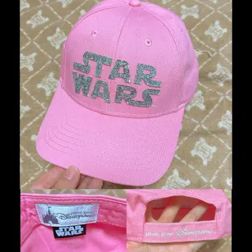 홍콩 디즈니랜드 STAR WARS 스타 워즈 핑크 캡