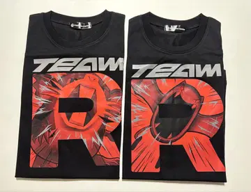 포켓몬 Team rocket 로켓단 셔츠 골뱃 래트 L
