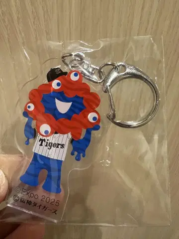 먀쿠먀쿠 한신 타이거즈 콜라보 아크릴 키링