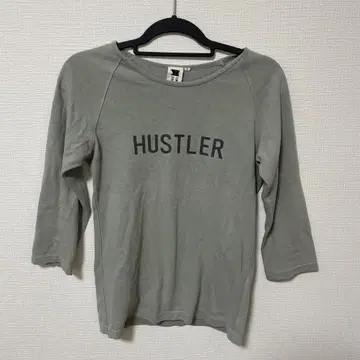 [ 레어!! ] HUSTLER 그레이 7부 소매 티셔츠 S 사이즈