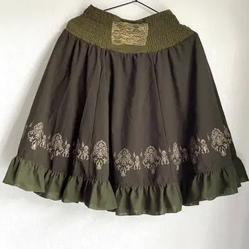 ozz oneste 리버서블 볼륨 스커트 카키
