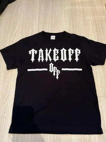 TAKE OFF US 립 T 셔츠 블랙 United Athle