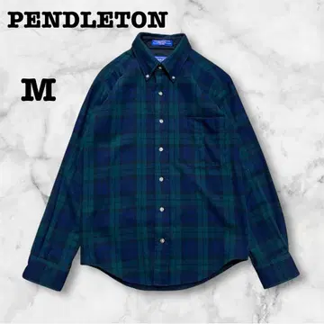 PENDLETON 페 울 버튼다운 셔츠 M 블랙워치