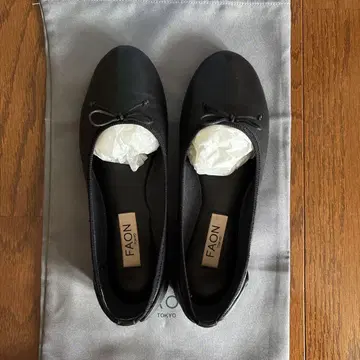 FAON 블랙 발레 슈즈 22.5cm