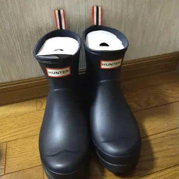 HUNTER 숏 레인부츠 미사용품