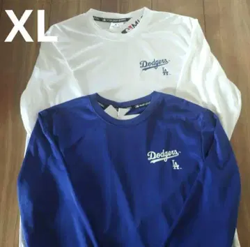 새상품 MLB 다저스 LA 긴팔 메쉬 롱T셔츠 2장 세트 LL