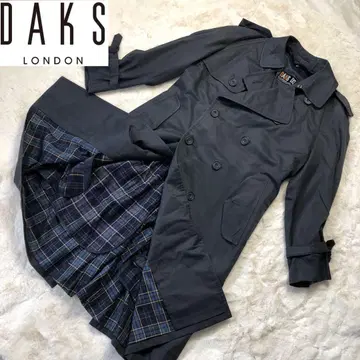 DAKS 네이비 트렌치코트