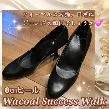 Wacoal Success Walk 8cm 힐 블랙