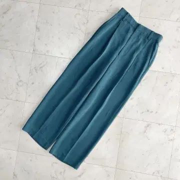 새상품급 유나이티드 애로우즈 와이드 팬츠 그린 XS 여성용
