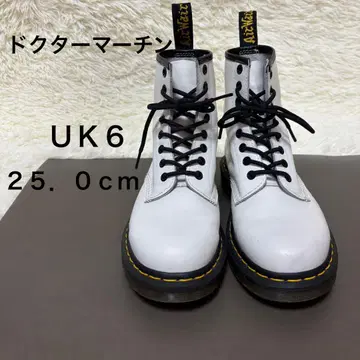 닥터마틴 워크 부츠 UK 6 화이트 25cm