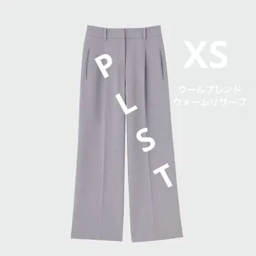 플라스테 와이드 팬츠 (울 블렌드 웜 리저브) XS