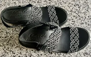 SKECHERS Cali 브라운 코르크 샌들