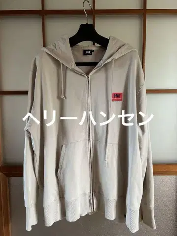 HELLY HANSEN XL 베이지 집업 후디