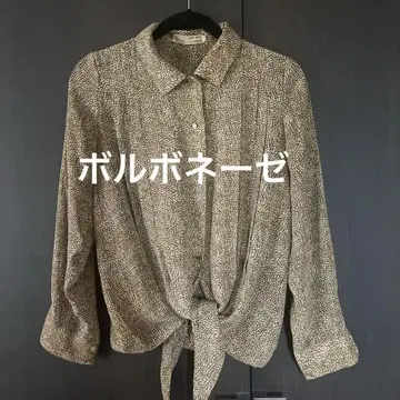 새상품급 볼보네제 메추라기 패턴 긴팔 셔츠
