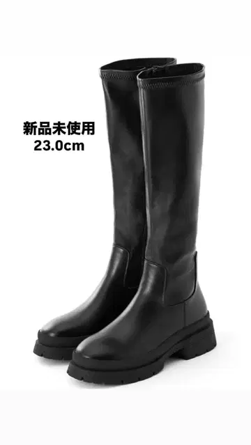 블랙 롱 부츠 23.0cm 미사용 새상품