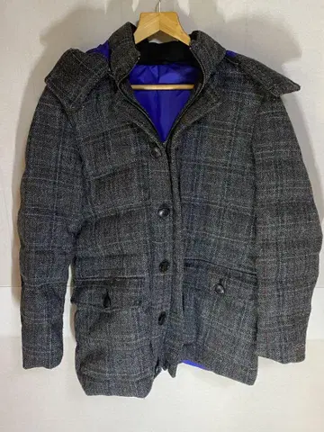 Harris Tweed 다운 자켓 S 사이즈 그레이 계열