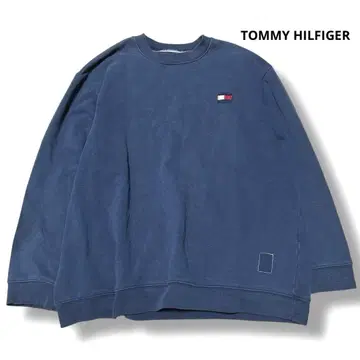 타미힐피거 맨투맨 트레이닝복 네이비 XL 90s 가슴 로고