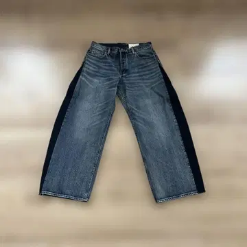 27 사이즈 와이드 레그 데님 B 색상