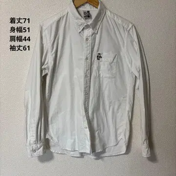 CHUMS 화이트 버튼 다운 셔츠 M