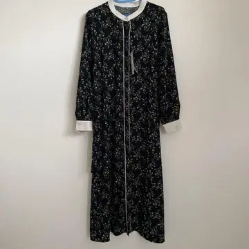 글로벌 워크 사라리 스타일업 원피스 미니 꽃무늬 블랙