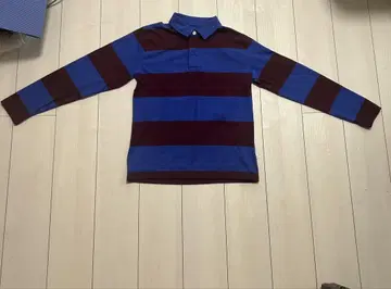 GAP KIDS XXL 피케 셔츠 파랑과 빨간색 스트라이프
