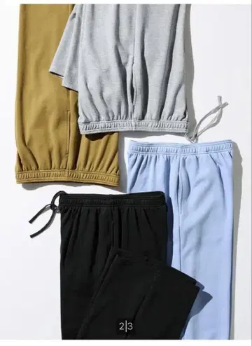 UNIQLO 유니클로 맨투맨 와이드 팬츠 새상품급 블랙 XS 완판템
