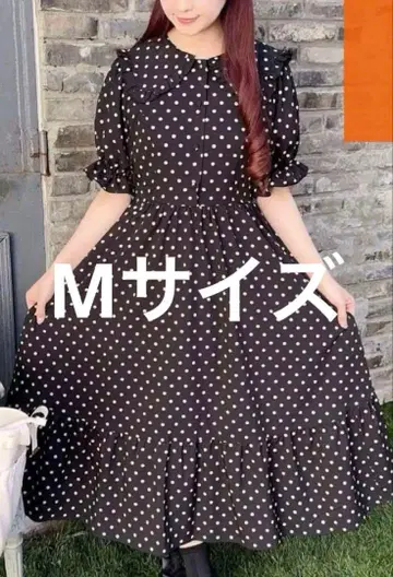 시마무라 아오키 미사코 도트 원피스