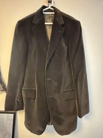 HUGO BOSS 다크 브라운 코듀로이 비즈니스 자켓