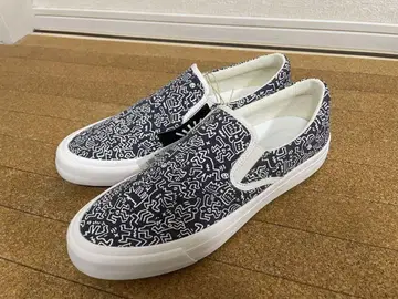 [ 미사용 ] 유니클로 키스 해링 슬립온 27cm 69 Navy