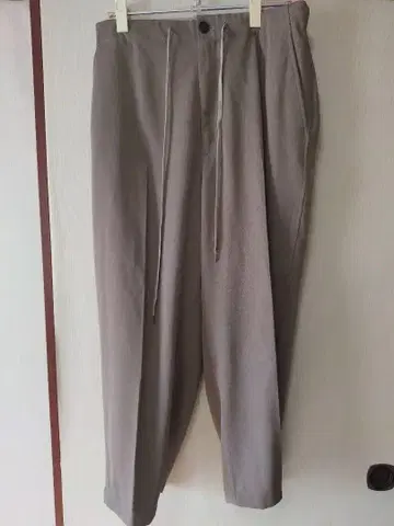 CTHY 마블링 와이드 슬랙스 브라운 사이즈 1