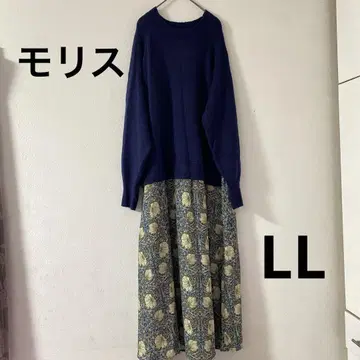빅 사이즈 MORRI GALLERY 모리스 도킹 니트 원피스