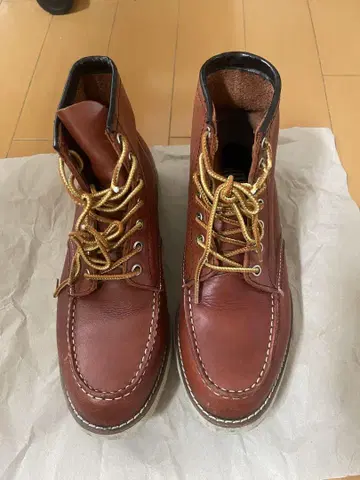 브라운 가죽 부츠